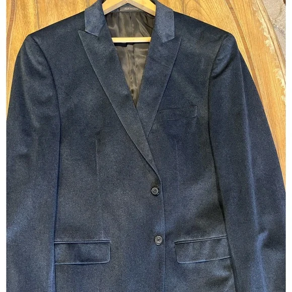 Calvin Klein Suits Blazers Calvin Klein Dark Blue Velvet